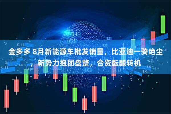 金多多 8月新能源车批发销量，比亚迪一骑绝尘，新势力抱团盘整，合资酝酿转机